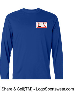 Champion Dry long sleeve shirt   logo on front  name down arm Design Zoom